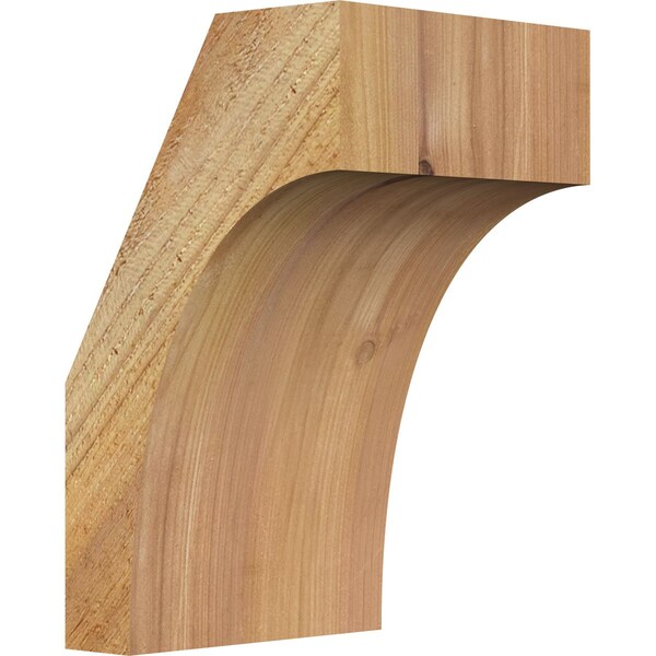 Ekena Millwork 6"W x 6"D x 10"H Westlake Rough Sawn Knee Brace, Western Red Cedar BRC06X06X10WTL00RWR - main